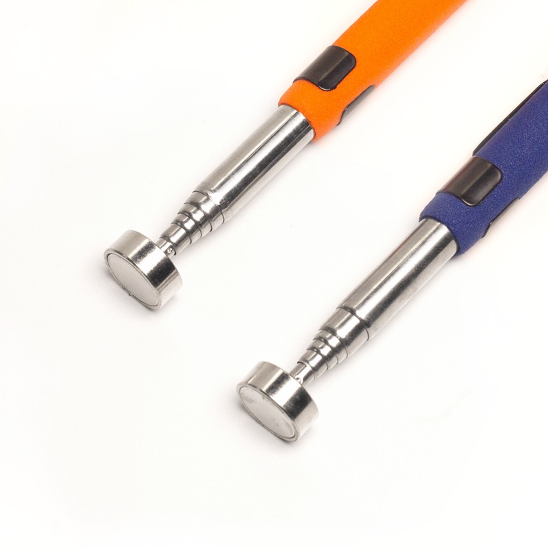 WD8磅捡拾器天线可伸缩吸铁棒8LBS不锈钢强磁拾捡器拾取器