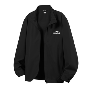 班尼路S&K黑色男士外套立领夹克男款春季休闲时尚户外运动上衣潮A