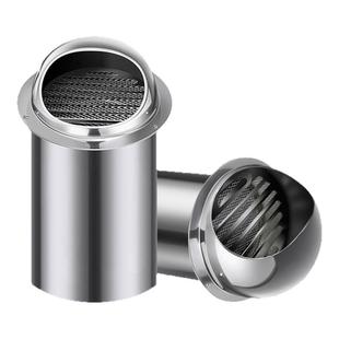 304不锈钢风帽加长油烟机外墙出风口防风罩室外排气排风防雨网罩