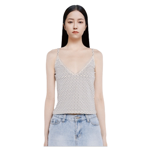 BM背心女V领爱心蕾丝纯欲风无袖上衣2026夏季新款设计感内搭吊带