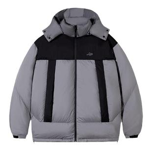 PSO Brand男装女装【90白鸭绒】三防户外撞色加厚连帽羽绒服外套