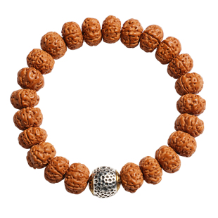 小金刚菩提子文玩手串男女情侣尼泊尔天然原籽六瓣盘玩佛珠正品配