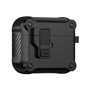 BKHK 适用airpods3/4保护套Airpodspro2苹果第二代蓝牙耳机壳airpods2三代按键磁吸开关pro2软硬ipods3防摔男