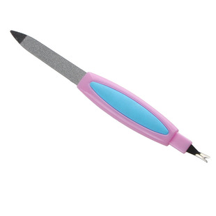 双头V型刀去死皮叉打磨推修指甲两用锉2合1指甲抛光锉美甲小工具