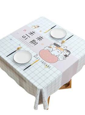 萱舍卡通PVC防水防油桌布