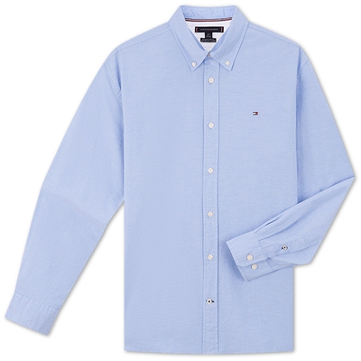 Tommy男装纯色小绣标商务衬衫