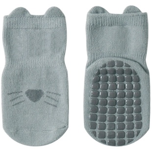 宝宝地板袜婴儿春季薄款防滑学步袜子棉男女儿童中筒室内鞋春秋