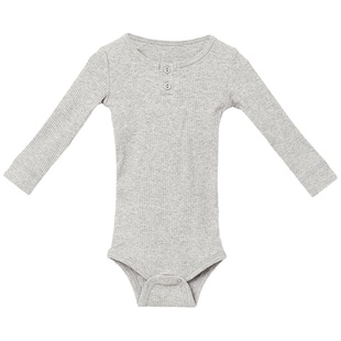 拉波米宝宝A类莫代尔棉包屁衣春秋贴身打底衣婴幼儿连身哈衣爬服