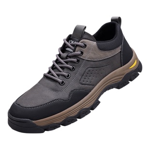 奥康 男鞋2025冬季新款休闲皮鞋男真皮登山鞋加绒保暖运动鞋子男H