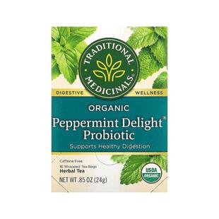 香港直发Traditional Medicinals茶叶有机薄荷味益生菌