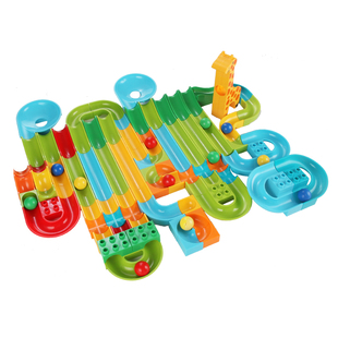 兼容某高百变滑道积木儿童生日礼物大颗粒滑梯管道益智拼装套装
