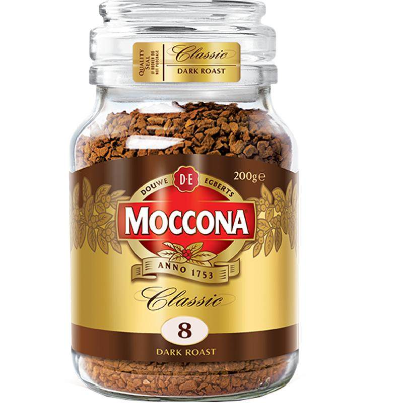【进口】Moccona摩可纳冻干黑咖啡深度8号/5号/10号速溶400次咖啡