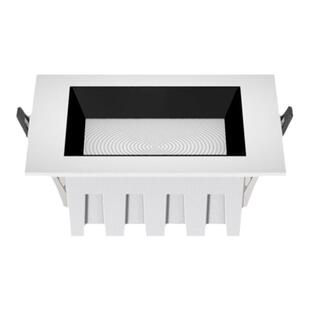 LED超薄方形筒灯嵌入式防眩家用客厅餐厅商用斗胆灯格栅灯过道灯