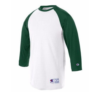 【美国购入】champion 七分袖  LOGO 刺绣 棒球T shirt