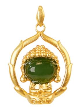 福运佳天然和田玉吊坠项链