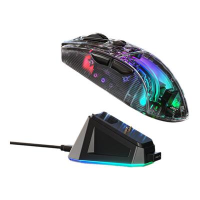 狼蛛SC630Pro无线蓝牙游戏电竞三模RGB鼠标通用有线磁吸底座办公