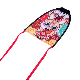 儿童弹射风筝手持弹力皮筋微风易飞放风筝户外运动玩具小男孩女孩