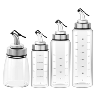 酱油醋调料瓶小油壶厨房家用专用玻璃香油分装壶调味罐不挂油商用