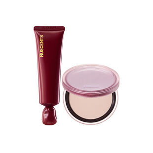 【底妆组合】NUSCENTS芬寸咕咕有色面霜素颜粉底液蜜粉饼控油定妆