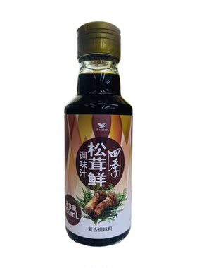统一四季松茸鲜调味汁150ml瓶装蘸酱提鲜复合调味料