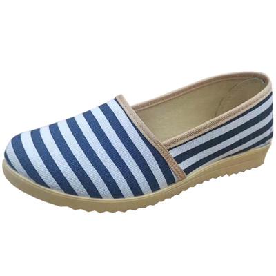 北京工艺广场舞条纹休闲开车布鞋