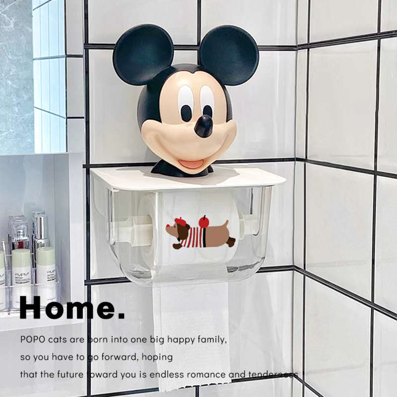 腊肠狗卫生间纸巾盒多功能防水厕所卷纸架壁挂免打孔卫生纸厕纸盒