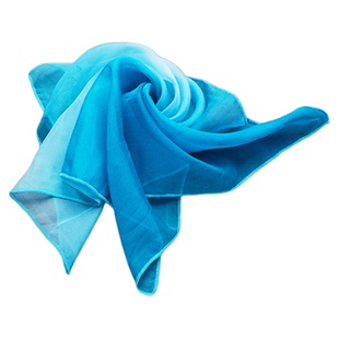 舞蹈丝巾真丝手绢花丝巾胶州秧歌纱方巾跳舞红色用表演正方形道具