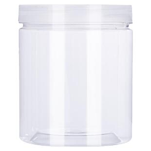 85透明塑料瓶圆形带盖糖罐白砂糖厨房食品包装密封罐子家用收纳瓶