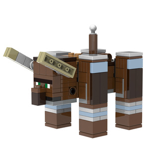 我的世界哞菇史莱姆掠夺者劫掠兽兔子动物X0298拼装益智积木玩具