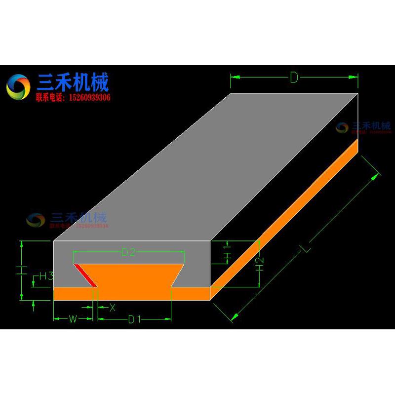 燕尾槽拖板铸铁无杆滑块导轨托板单向直线工作台一字机牀滑台拖板