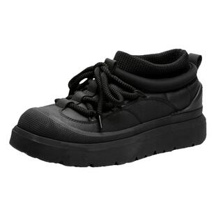 棉鞋男款冬季加绒加厚男鞋2026新款保暖袜口马丁靴厚底防寒雪地靴