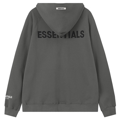 压胶essentials拉链卫衣美式高街
