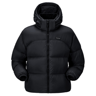 企鹅暖流包羽绒服女2025冬新款轻盈加厚防风90白鸭绒面包服短外套