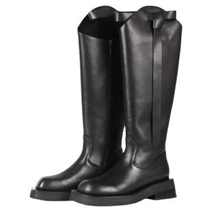 周笔畅同款CHULI SHANA【信仰】厚底及膝长靴大筒围骑士靴靴子女