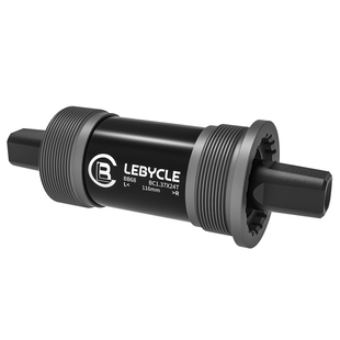 乐百客山地自行车方孔中轴公路车培林轴承单通用配件车轴螺丝总成