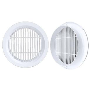新风系统ABS圆形出风口大风量直吹圆型百叶进排气口中央空调通风