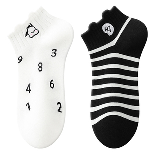 袜子女款纯棉短筒春夏薄款2026新款爆款初中生大童女童女孩高颜值