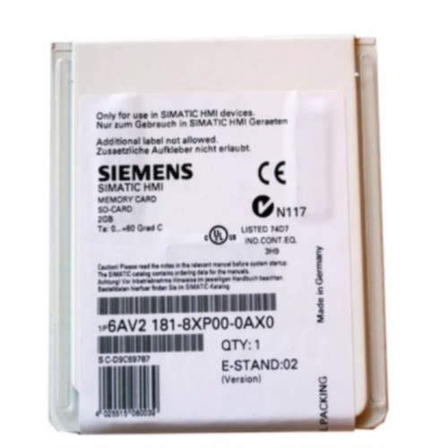 议价6AV2181-8XP00-0AX0 西门子触摸屏 存储卡 2GB 6AV21818XP000