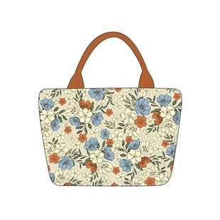 尼睿尼睿x颜二两 原创文艺手提包复古碎花小拎包高级设计感帆布袋