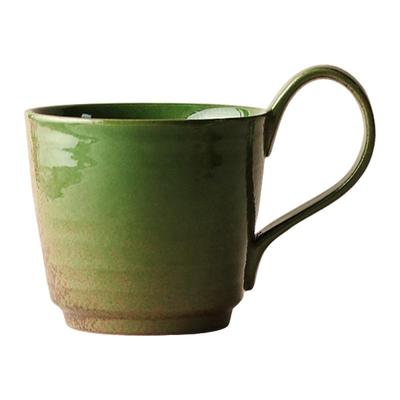 九土创意手工粗陶咖啡杯马克杯