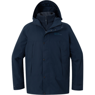 Jack wolfskin/狼爪正品连帽男士三合一冲锋衣5123251-1010