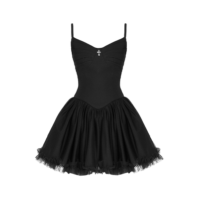 VOCK 爱丽丝 法式浪漫情人节纱裙显瘦年会连衣裙蓬蓬公主裙Lolita