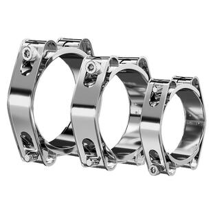 304不锈钢双头强力喉箍欧式卡箍管箍抱箍管夹重型扣双层加厚大全