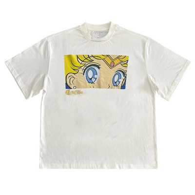 Sailor Moon美少女战士美式复古潮流oversize创意趣味纯棉短袖T恤