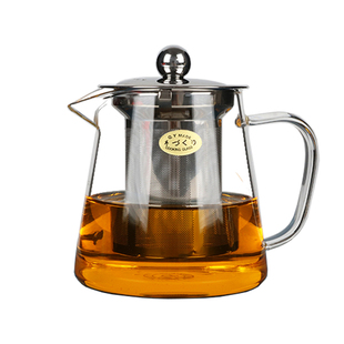 加厚耐高温泡茶壶不锈钢过滤玻璃花茶壶茶具冲茶器茶海公杯煮茶器