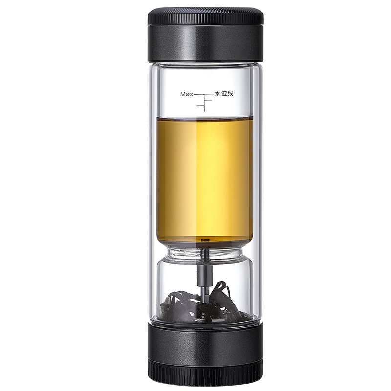 茶之恋茶水分离泡茶杯99.9%纯钛
