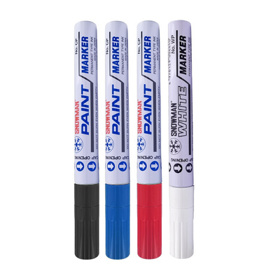 雪人油漆笔防酒精防水环保漆墨笔