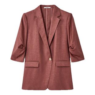 Laurel劳芮新款铁锈红Zero Suit零感西装女LWD365T068DX
