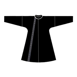 青云霓裳【晔飒】原创汉服正品唐圆领袍男女同款缺胯袍暗纹夏现货