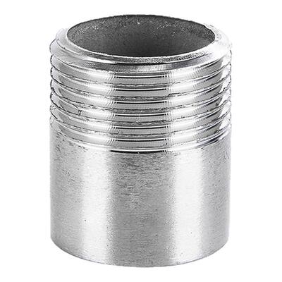 钛材料钛管单头丝 TA1 TA2钛合金双头丝 加工定制连接管 内丝管固